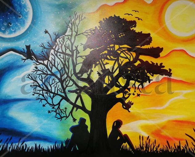 El arbol de las reflexiones Acrylic Canvas Others