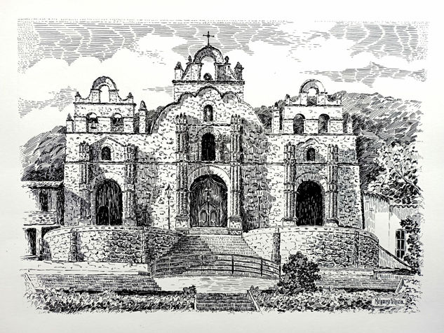 Original_Iglesia Nuestra Señora de Las Nieves_Aratoca_Santander. Ink