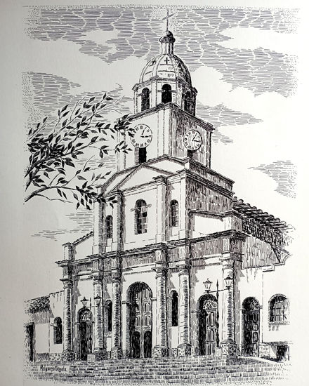 Iglesia Nuestra Señora de Las Nieves_Los Santos_Santander. Tinta