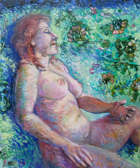 "Resplandor" Oil Canvas Nude Paintings