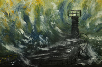 Tempestad en el mar