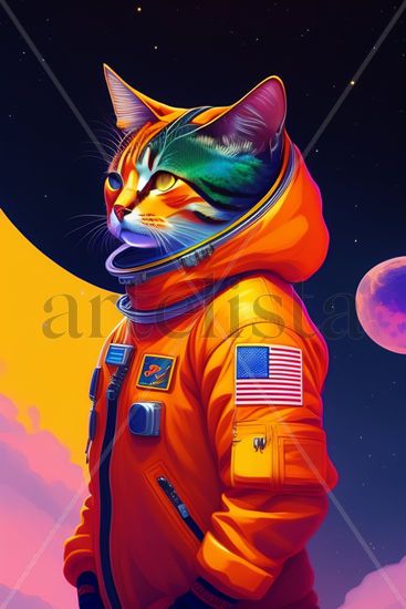 gato astronauta 