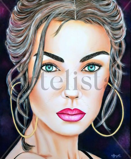 MIRADA PROFUNDA Acrylic Canvas Portrait