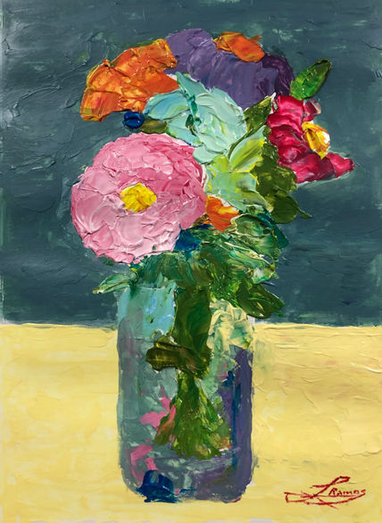 Tarro con flores
