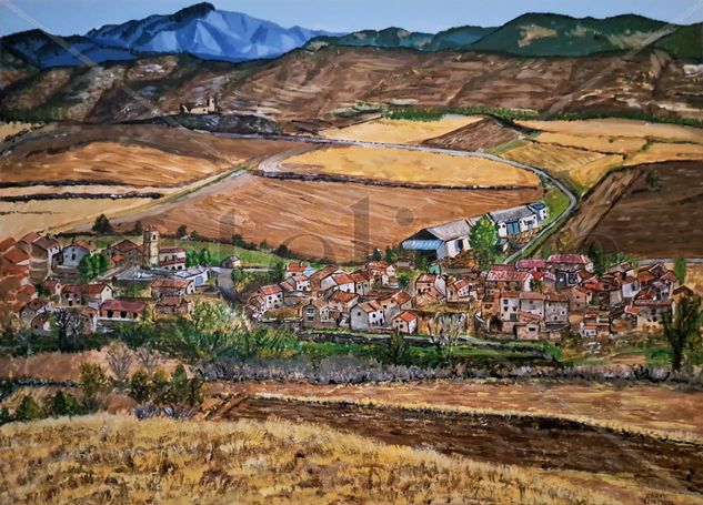 Matasejún, Soria Acrylic Canvas Landscaping