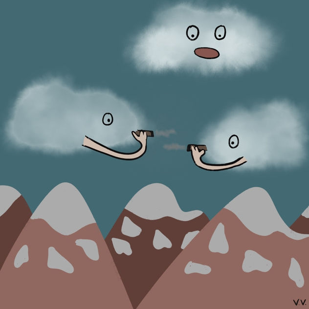 Realismo mágico: Unas nubes fumando