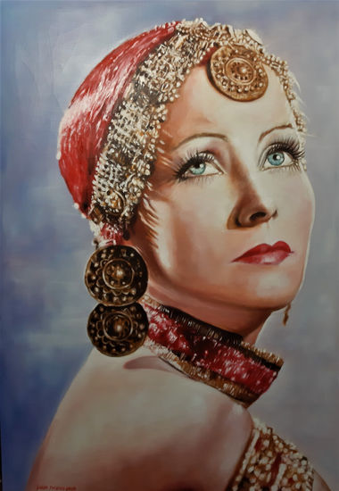 La garbo Óleo Lienzo Retrato