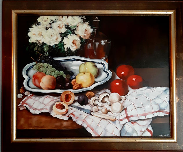 Merienda en el campo Oil Canvas Still Life Paintings