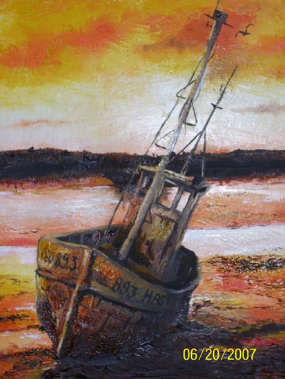 HASTA LUEGO Oil Canvas Marine Painting