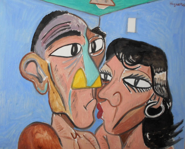 EL BESO Oil Canvas Portrait