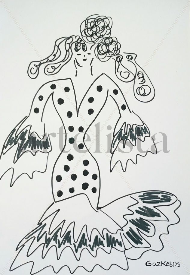 The flamenco dress