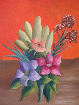 Aire Floral Oil Canvas Floral Painting