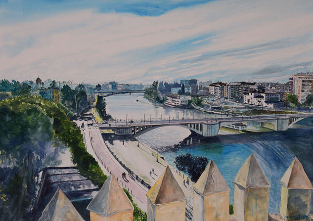 Desde torre del oro Watercolour Paper Landscaping