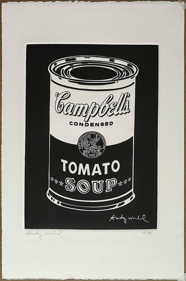 ANDY WARHOL - Campbell's Soup Woodcut