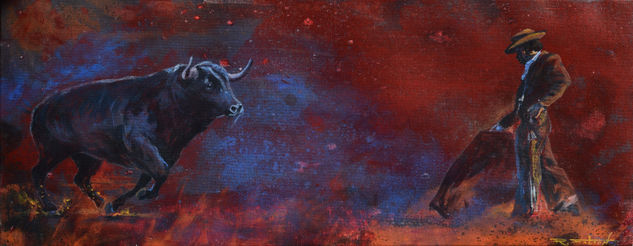 Morante noche Acrylic Canvas Figure Painting