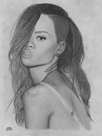 Dibujo de Rihanna