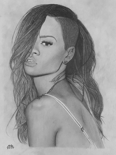 Dibujo de Rihanna