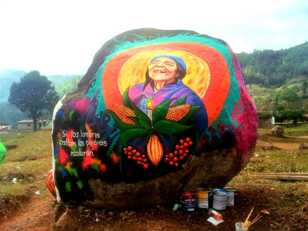 PASCUALITA; JARDÍN PÉTREO LENCA, ARTE HONDURAS LENCA Acrílico Otros Retrato