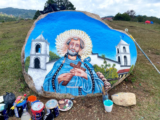 SAN FRANCISCO DE ASIS, ARTE PETREO. Acrílico Otros Retrato