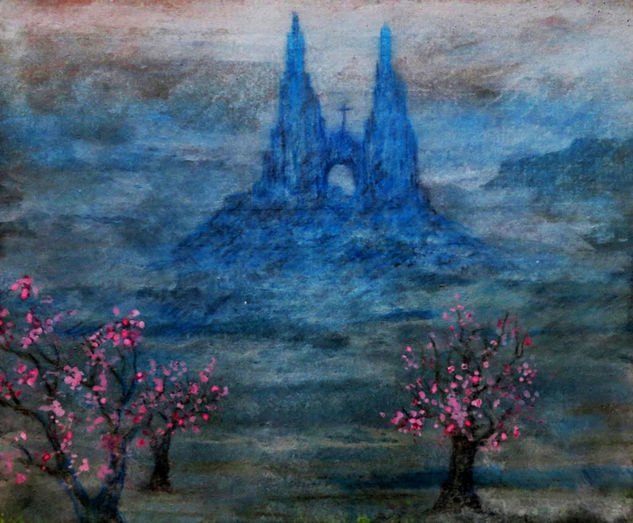 Visiones Místicas de la Tierra al Cielo Acuarela Papel Paisaje