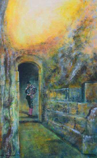 Torero anfiteatro Acrylic Canvas Figure Painting