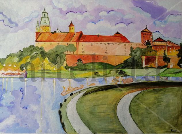 Castillo Wawel Cracovia (Wawel Castle, Krakow) Acrílico Lienzo Paisaje