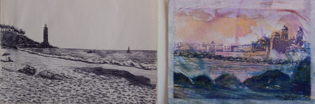 Bocetos marinas Watercolour Paper Marine Painting