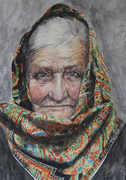 Anciana con pañuelo