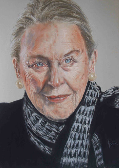 Actriz Honor Hackman Pastel Paper Portrait