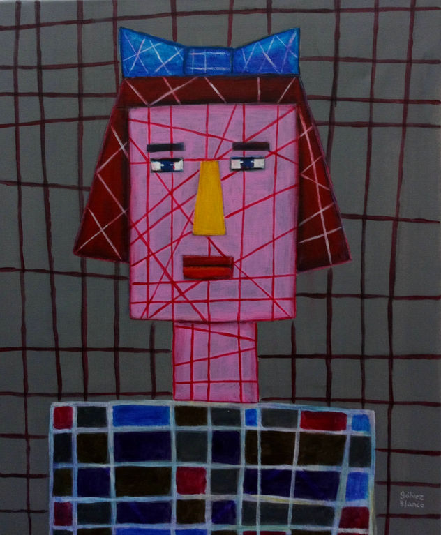 Mujer con lazo