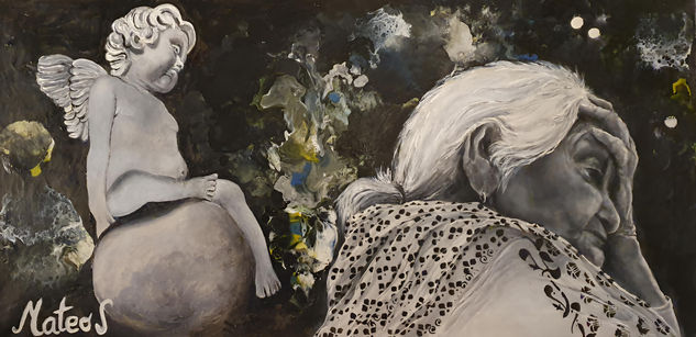 Angelus Watercolour Canvas Portrait