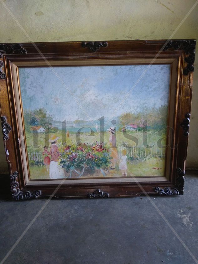 VENDO ESTA OBRA DE ARTE PAISAJIMO PINTOR NASY