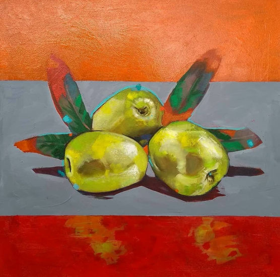 Aceitunas - Olives Oil Canvas Still Life Paintings