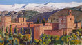 Parte de la Alambra y Sierra nevada