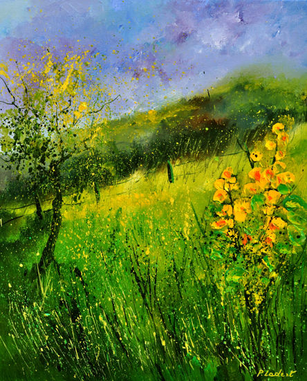 Summer field Oil Canvas Landscaping