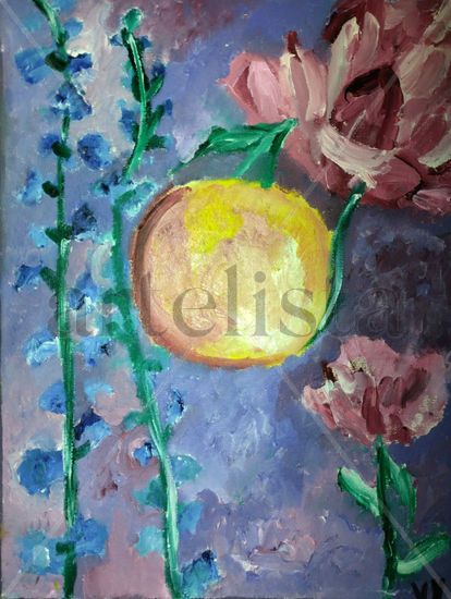 Esencia Oil Canvas Floral Painting