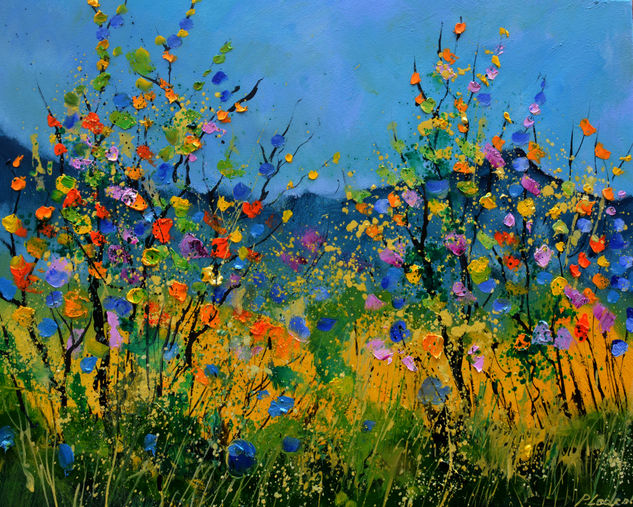 Summer flowers Oil Canvas Landscaping