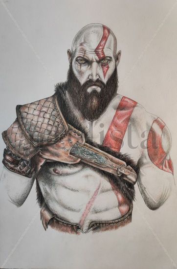 Kratos Pencil (coloured) Paper Others