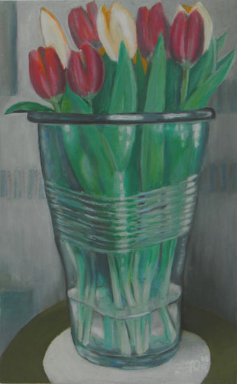 Tulips Oil Canvas Still Life Paintings