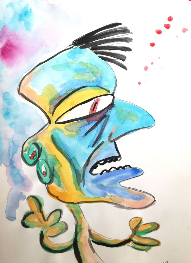 PERSONAJE AZULADO
