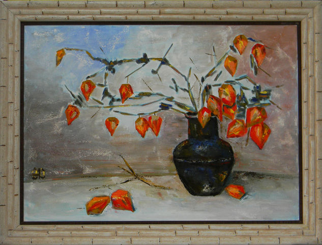 Chinese lanterns Oil Canvas Still Life Paintings