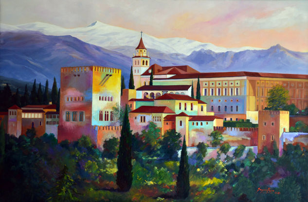 ALHAMBRA II Oil Canvas Landscaping