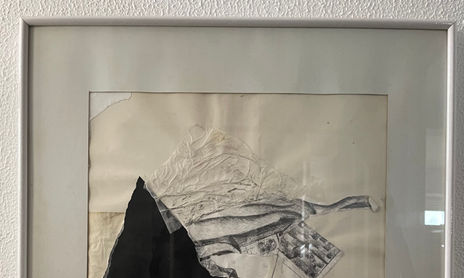 Collage and drawing
