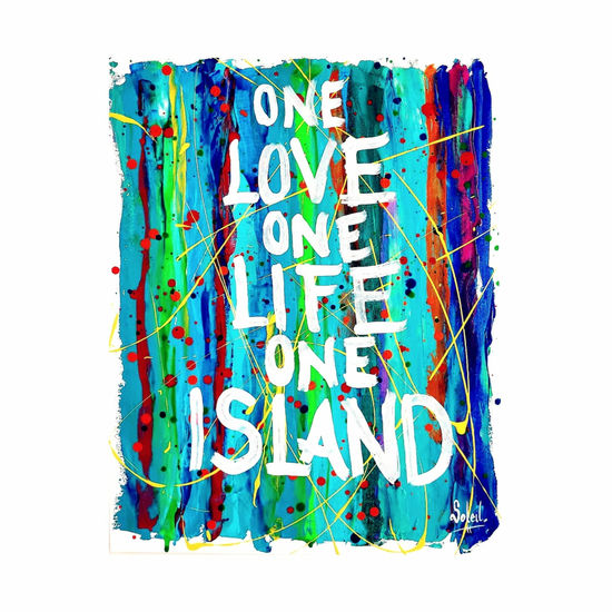 One Love One Island Acrylic Canvas Others