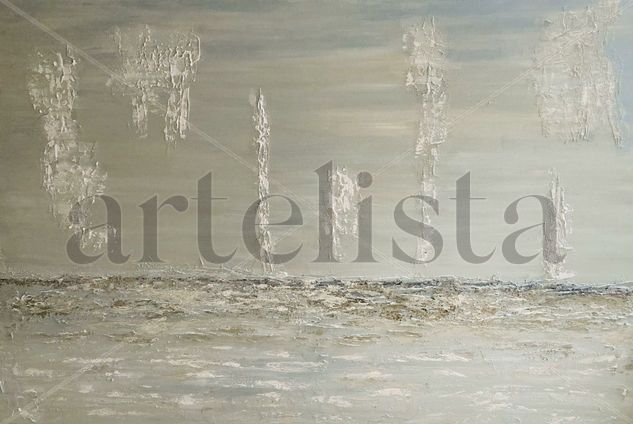 Mar en Calma Acrylic Canvas Marine Painting