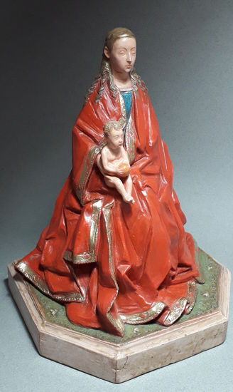 Madonna con niño Pottery Figurative