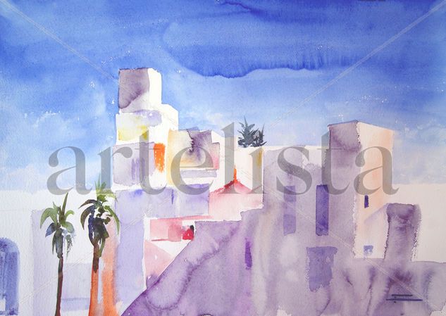 Casas del mar lll Watercolour Paper Others