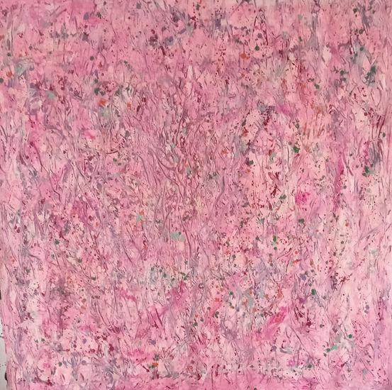 Abstracción rosa Oil Canvas Others