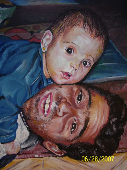 Mis amores Acrílico Lienzo Retrato