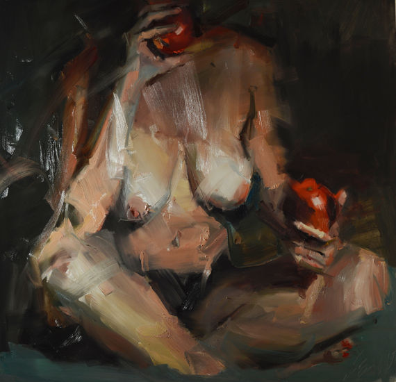 La Eva mitocondrial Oil Panel Nude Paintings